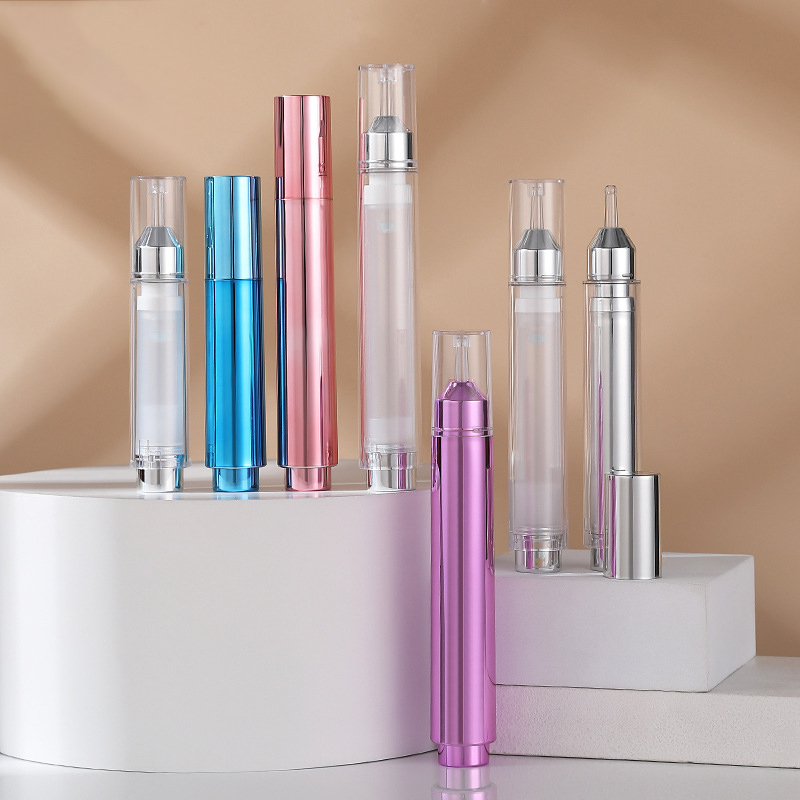 5ml 10ml 15ml Kemasan Tabung Jarum Suntik Kosmetik 5ml 10ml 15ml 20ml Pompa Serum Krim Mata Jarum Suntik Botol Tanpa Udara