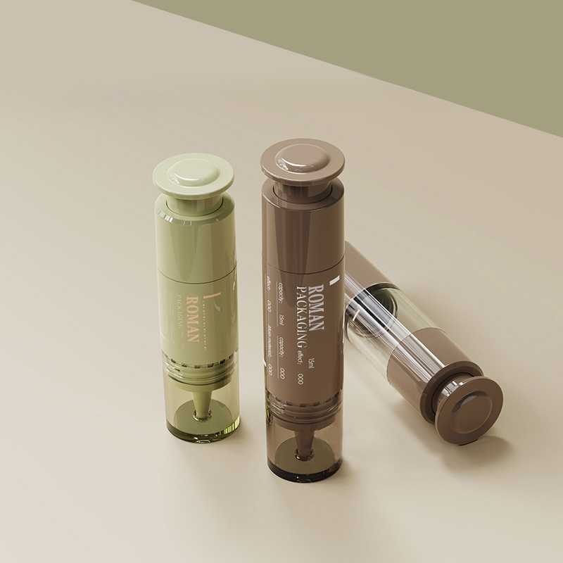 10Ml 15Ml PP Plastik Ultrasonik Pisau Jarum Suntik Berbentuk Krim Mata Serum Wajah Gel Pemutih Lotion Tekan Botol Penetes