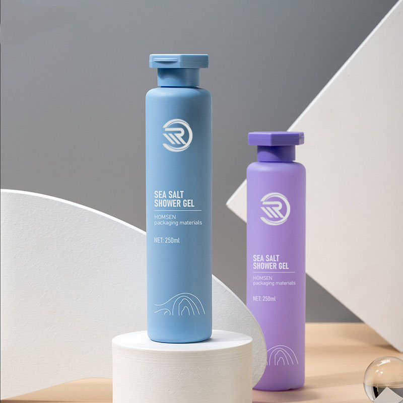 Botol Lotion Toner Minyak Rambut Perawatan Wajah Tubuh Wadah Kosmetik Bulat 250Ml dengan Tutup