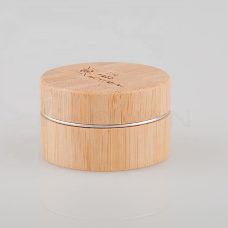 5G 15G 30G 50G 100G Kemasan Kosmetik Bentuk Silinder Botol Krim Wajah Kayu Bambu dengan Toples Aluminium Bagian Dalam 5G 15G 30G 50G 100G Kemasan Kosmetik Bentuk Silinder Botol Krim Wajah Kayu Bambu dengan Toples Aluminium Bagian Dalam