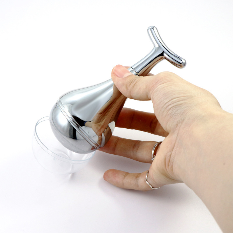 Perangkat Kecantikan Logo Pendingin Wajah Pijat Bola Gelombang Es Mata Perangkat Kecantikan Logo Pendingin Wajah Pijat Bola Gelombang Es Mata