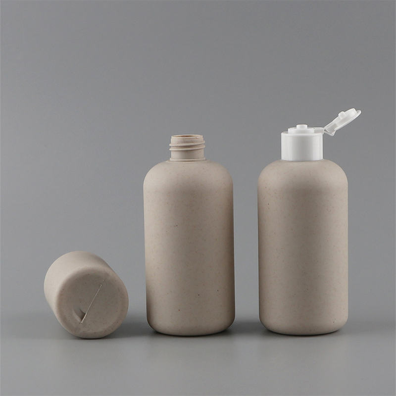 Biodegradable 150Ml 250Ml 400Ml 500Ml Wadah Kosmetik Peras Jerami Gandum Bulat Botol Sampo Botol Cuci Tubuh dengan Tutup Flip Biodegradable 150Ml 250Ml 400Ml 500Ml Wadah Kosmetik Peras Jerami Gandum Bulat Botol Sampo Botol Cuci Tubuh dengan Tutup Flip