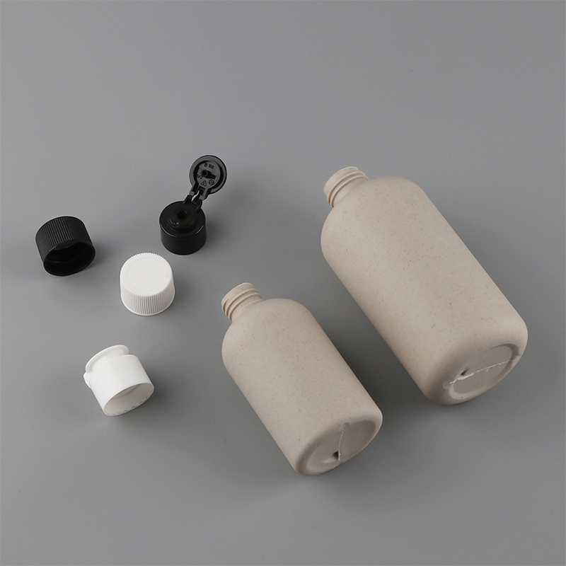 Biodegradable 150Ml 250Ml 400Ml 500Ml Wadah Kosmetik Peras Jerami Gandum Bulat Botol Sampo Botol Cuci Tubuh dengan Tutup Flip Biodegradable 150Ml 250Ml 400Ml 500Ml Wadah Kosmetik Peras Jerami Gandum Bulat Botol Sampo Botol Cuci Tubuh dengan Tutup Flip