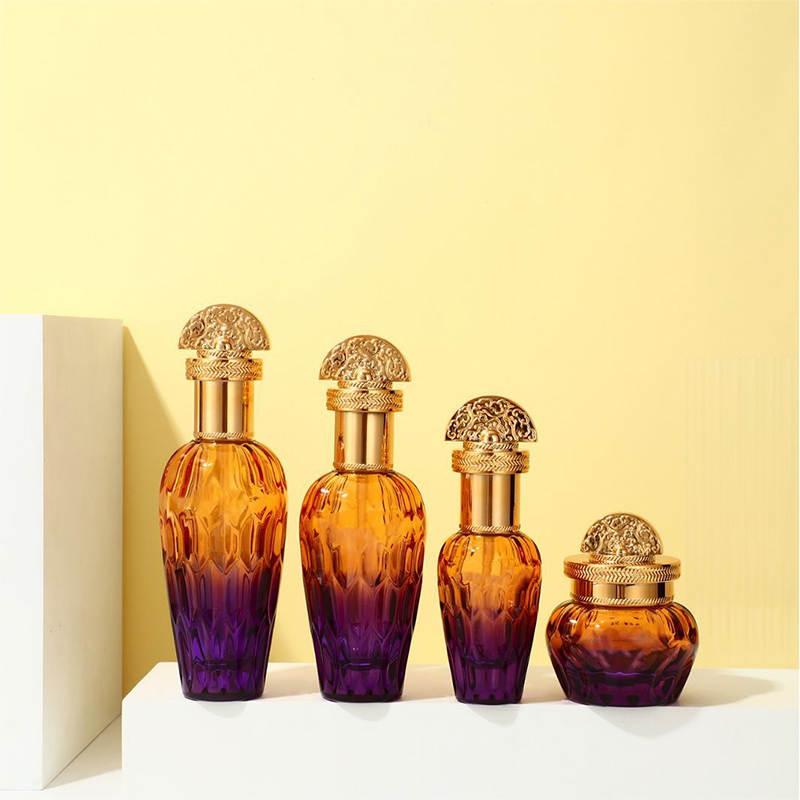 Kaca Bening Buram Kemasan Perawatan Kulit Wadah Kosmetik Botol Lotion Kaca Dengan Pompa Penetes Kaca Bening Buram Kemasan Perawatan Kulit Wadah Kosmetik Botol Lotion Kaca Dengan Pompa Penetes