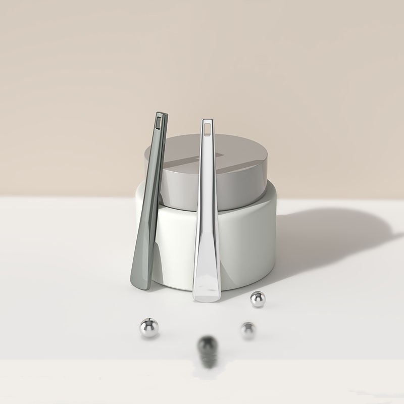 Aplikator Krim Mata Logam Emas Spatula Kosmetik Sendok Rias Pijat Wajah