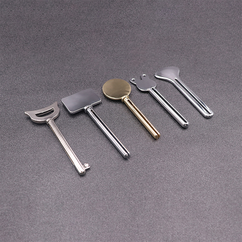 Dispenser Pasta Gigi Logam Pembersih Wajah Tabung Pasta Gigi Pemeras Bentuk Kunci Pemeras Tabung Kosmetik