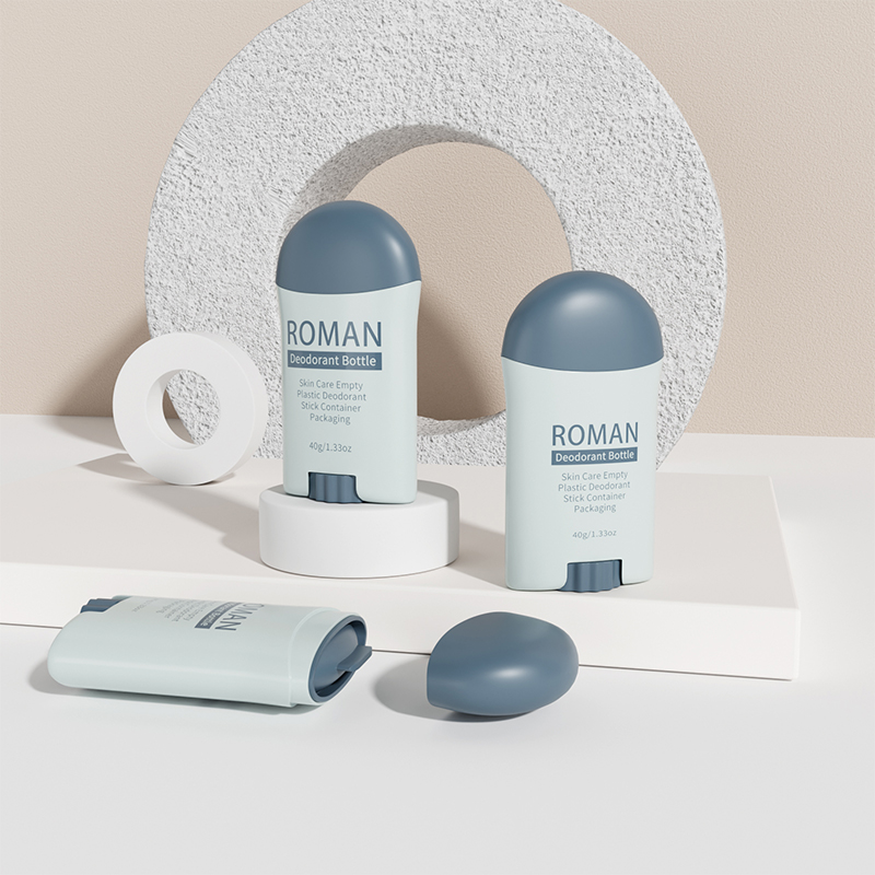 Sablon Kosmetik PP Plastik Twist Up White 40g Stick Container Tube Botol Roll On Deodoran Matte