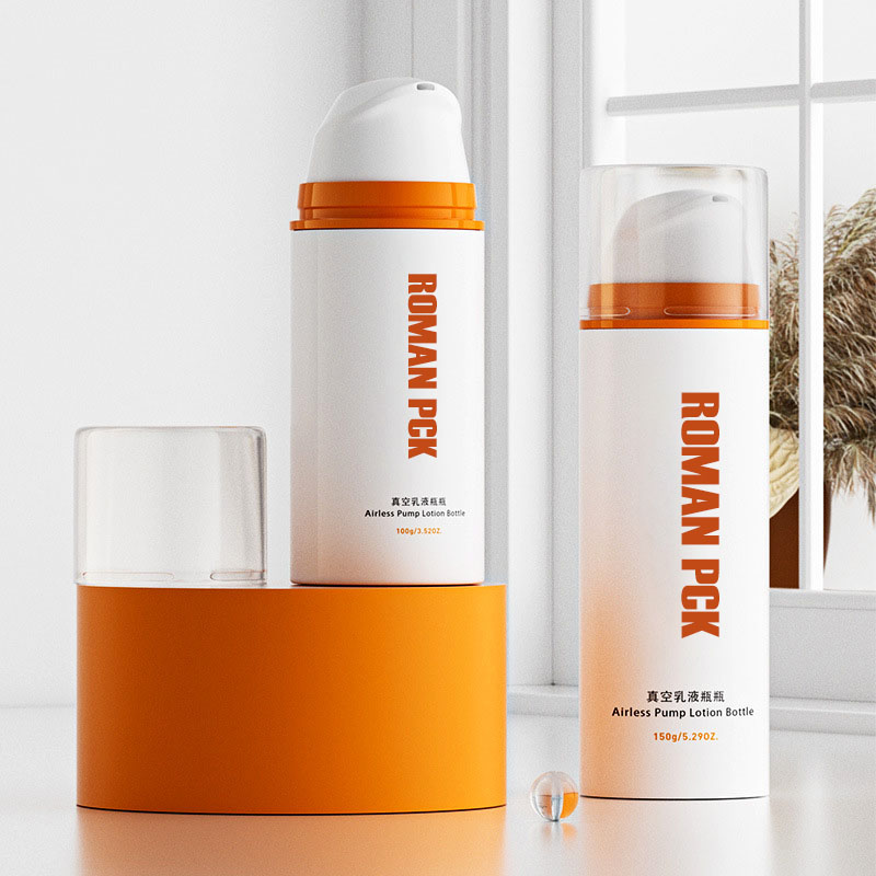 Botol Kosmetik Pengap Seri 30Ml 50Ml 100Ml Putih Botol Pompa Pengap Vakum Lotion Esensi Krim Wajah Botol Pengap