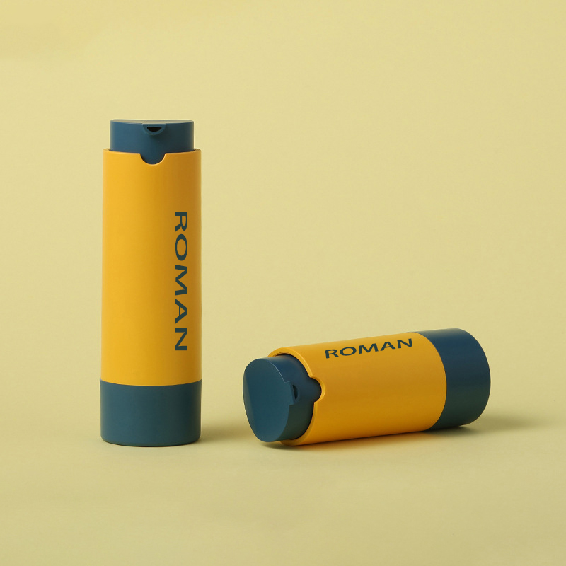 Wadah Serum Kosmetik Plastik Bulat Botol Pompa Pengap Perawatan Kulit untuk Lotion atau Kabut Wajah 15Ml 30Ml 50Ml Wadah Serum Kosmetik Plastik Bulat Botol Pompa Pengap Perawatan Kulit untuk Lotion atau Kabut Wajah 15Ml 30Ml 50Ml