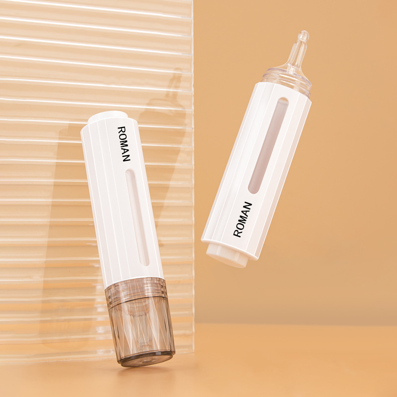 10Ml 15Ml Jarum Suntik Kosmetik Berbentuk Pompa Tanpa Udara Botol Lotion Pemutih Gigi Gel Jarum Suntik untuk Botol Lotion Serum