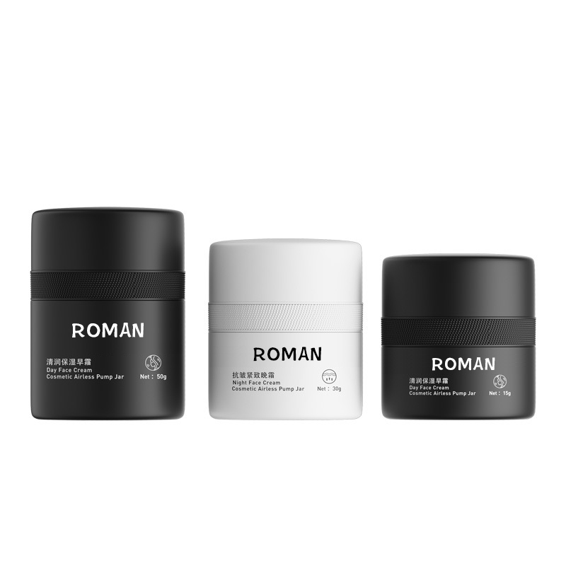 15Ml 30Ml 50Ml Putih Hitam Dinding Ganda Plastik PP Kosong Isi Ulang Tekan Botol Serum Krim Losion Pelembab Tanpa Udara dengan Pompa 15Ml 30Ml 50Ml Putih Hitam Dinding Ganda Plastik PP Kosong Isi Ulang Tekan Botol Serum Krim Losion Pelembab Tanpa Udara dengan Pompa