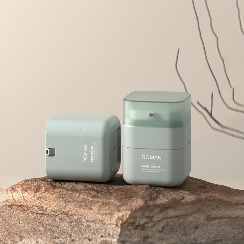 Krim Pemutih Kosmetik Botol Ailess 50G Botol Persegi Botol Krim Wajah Sudut Potong Persegi 30G Krim Wajah Anak-anak Botol Tanpa Udara