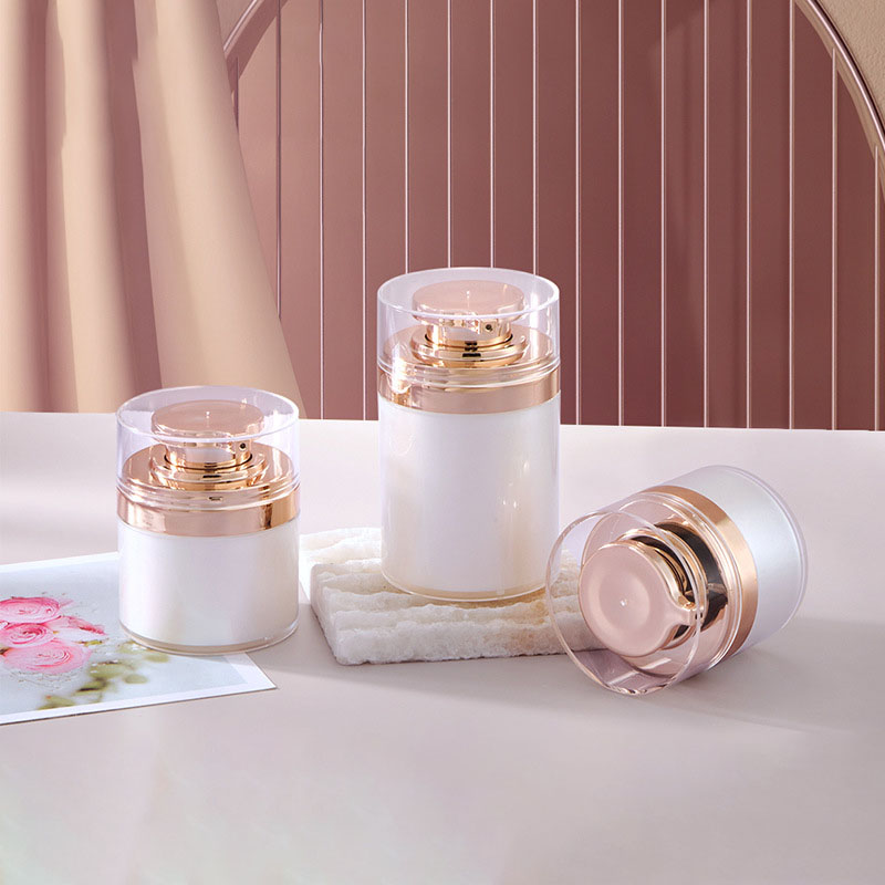 Emas 15g 30g 50g 100g Krim Perawatan Pribadi Toples Pengap Plastik Isi Ulang Pompa Pengap Toples Pengap