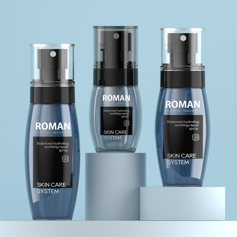 40Ml 60Ml 80Ml Botol Semprot Kabut Tabir Surya Hitam Penyemprot Parfum Tubuh Botol Pompa Bubuk Rambut Wadah Plastik