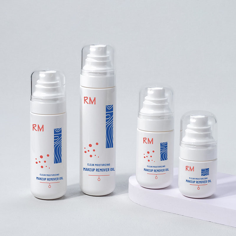 50ml 80ml 100ml Plastik Kosong Putih Kosmetik Minyak Pembersih PET Wajah Tubuh Toner Botol Semprot Kabut