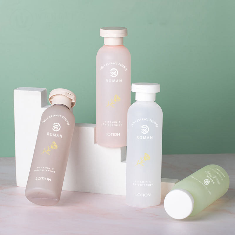 100Ml 150Ml 200Ml 250Ml Minyak Esensial Botol Matte Embun Murni PET Penutup Lipat Botol Produk Perawatan Kulit Botol Toner Air Esensi