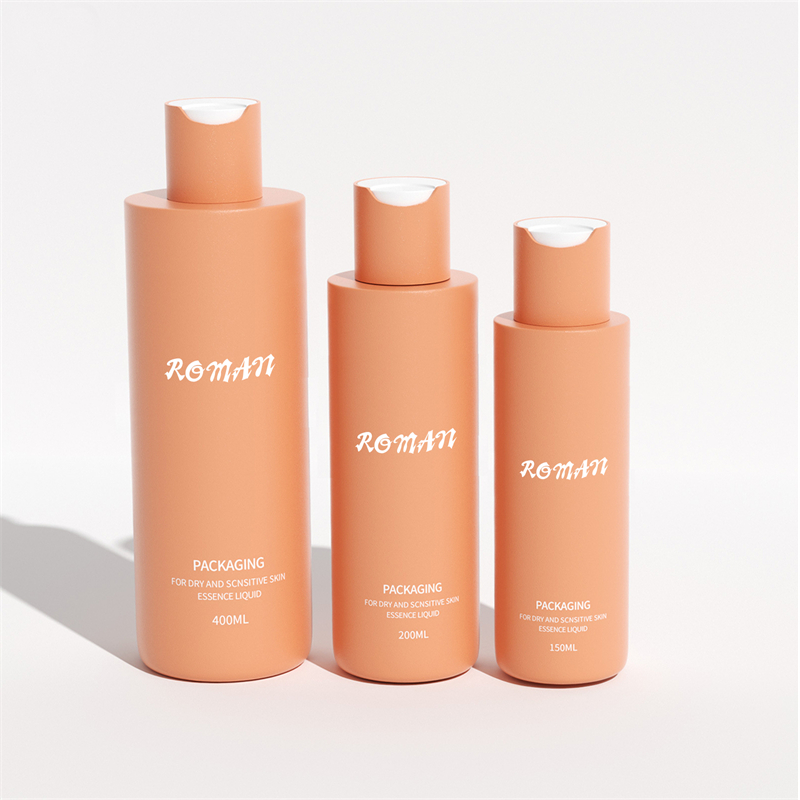 100Ml 150Ml 200Ml Botol Bulat Plastik PET dengan Tutup Oranye Bening Cakram Isi Ulang Kosong untuk Serum Perawatan Kulit Sampo Masker Wajah 100Ml 150Ml 200Ml Botol Bulat Plastik PET dengan Tutup Oranye Bening Cakram Isi Ulang Kosong untuk Serum Perawatan Kulit Sampo Masker Wajah