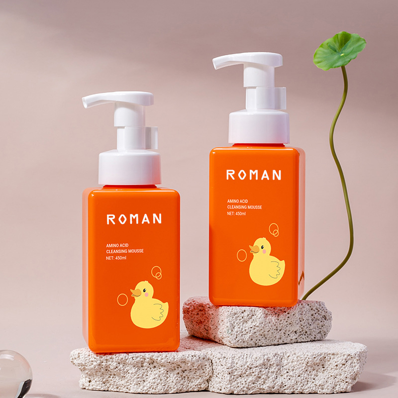 250Ml 300Ml 450Ml 500Ml 650Ml Botol Mousse Pembersih Perawatan Kulit Botol Busa Sampo Bulu Mata Persegi Kemasan Perlengkapan Mandi Hotel