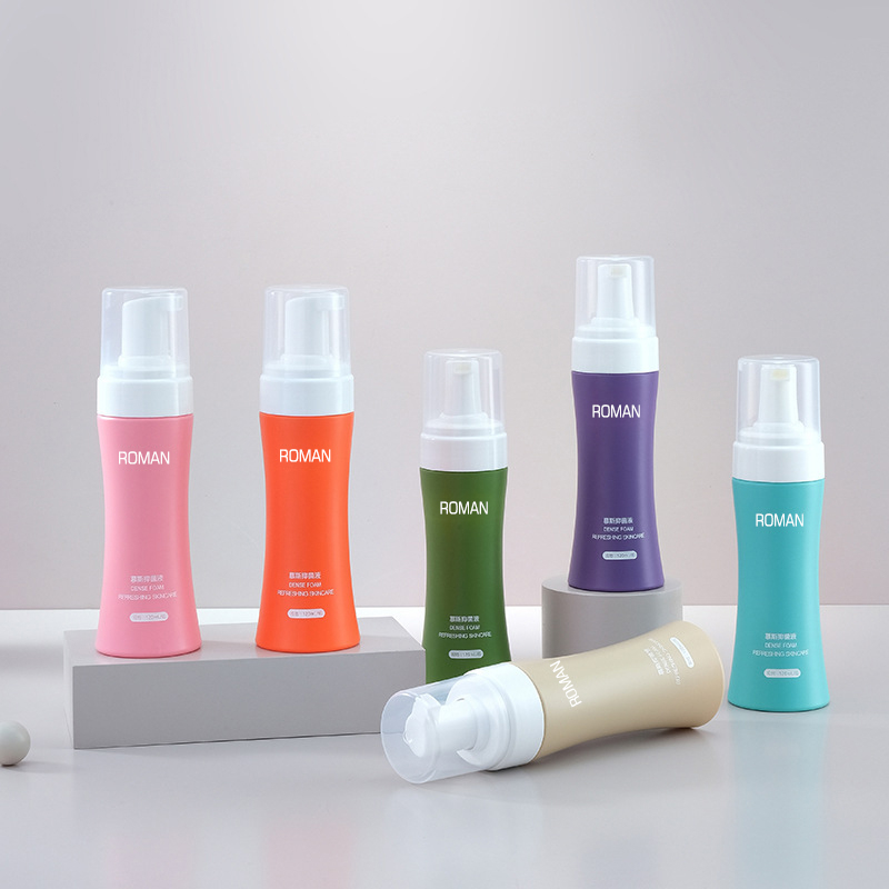Pembersih Wajah Pembersih Tangan Botol Mousse Berbusa Cair 100Ml 120Ml 150Ml 200Ml Dispenser Sabun Cair Botol Busa Pinggang Ramping