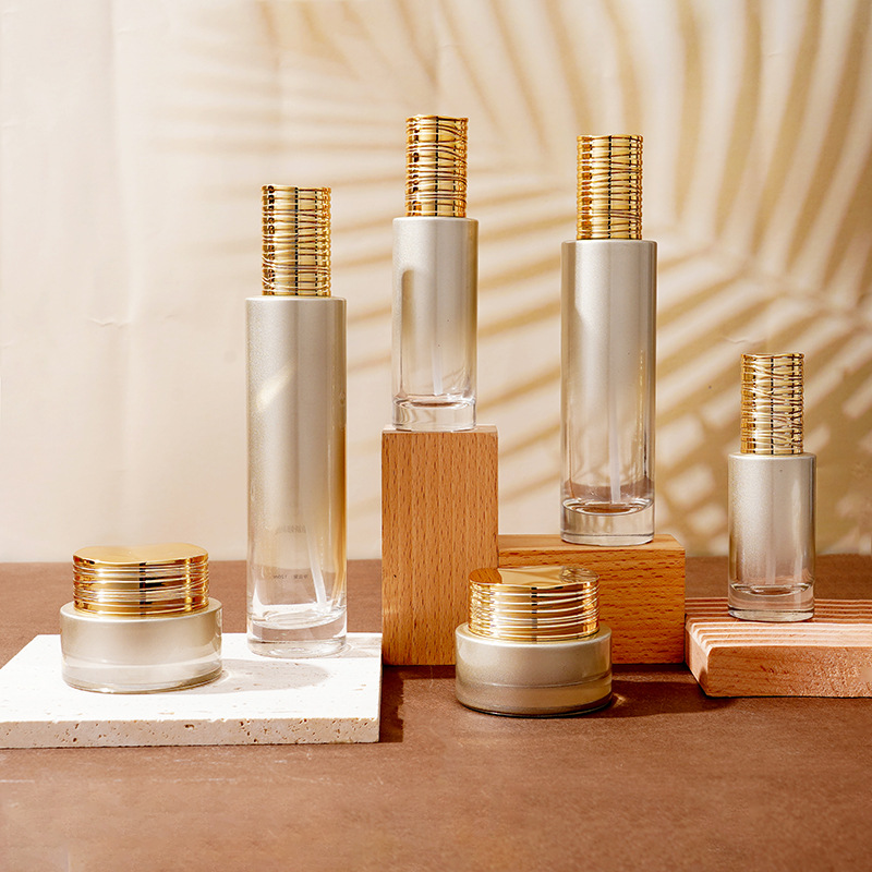 Botol Serum Kaca Dengan Tutup Disikat Dilapisi