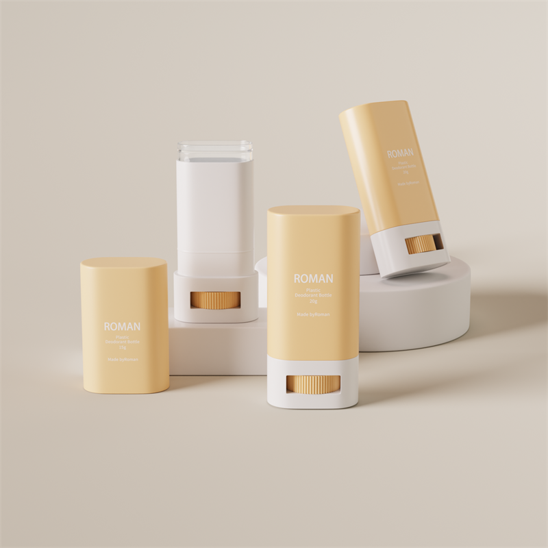 Botol Kemasan Wadah Stik Deodoran Plastik Oval Kosong Perawatan Kulit