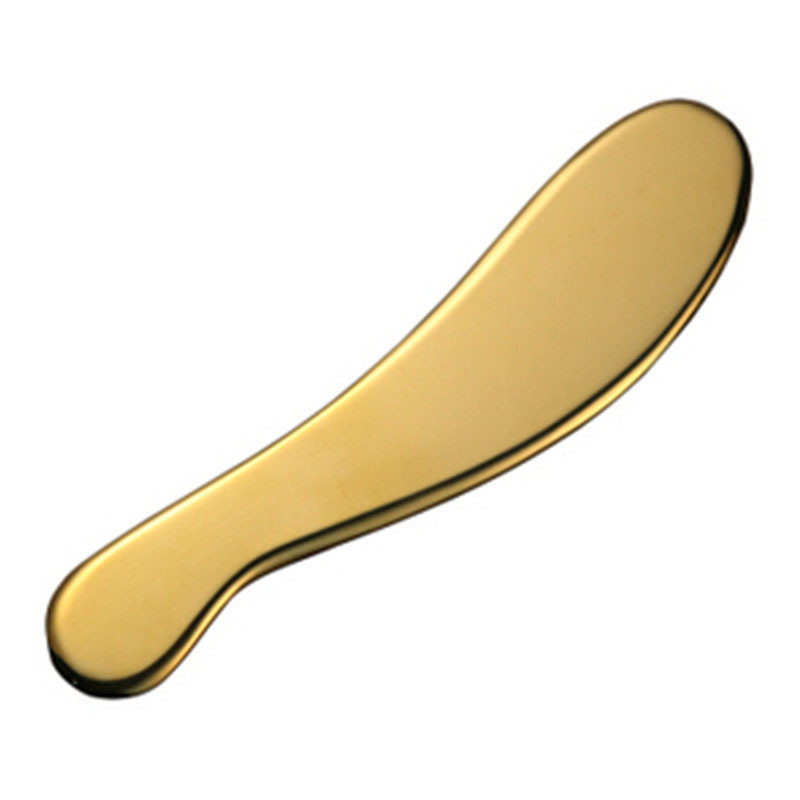 Papan Gua Sha Paduan Seng Dengan Logo Timbul Dan Laser Serta Pilihan Warna