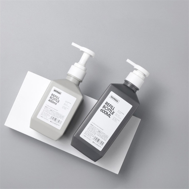 300ml 400ml 600ml PE Plastik Botol Lotion Botol Sampo Body Wash Lotion Botol Susu Tubuh untuk Kemasan Kosmetik