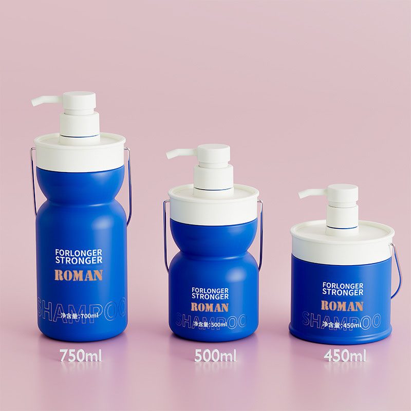 450Ml 500Ml 750Ml Botol Lotion Kosong Hewan Peliharaan Plastik Sampo Minyak Rambut Bayi dan Kondisioner Wadah Kosmetik Botol Sampo Anak