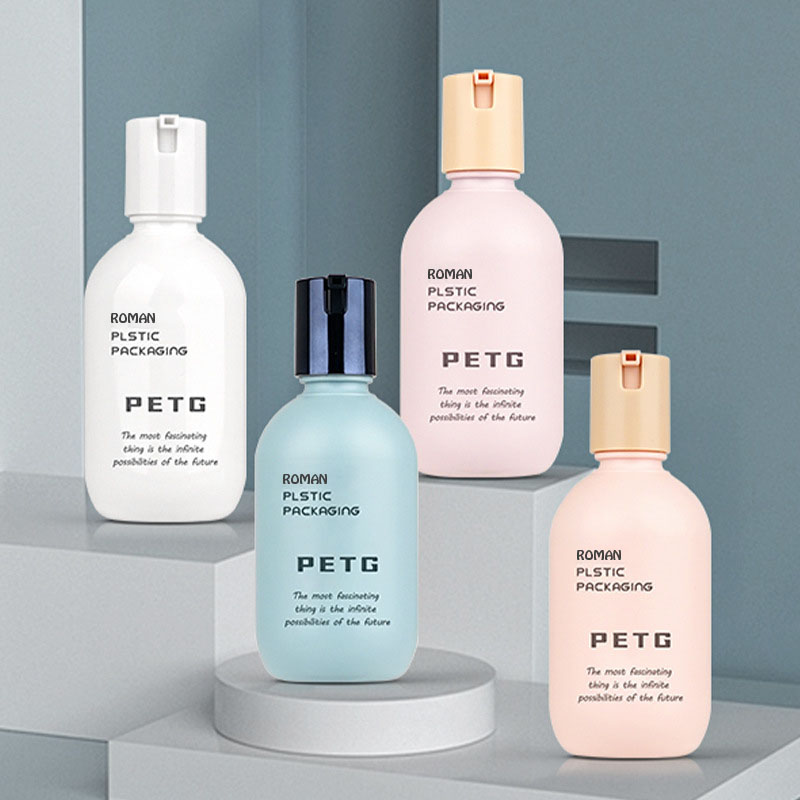 Botol Kemasan Tabir Surya Spf 50+ Desain Baru Isi Ulang 50Ml 80Ml 130Ml Botol Semprot Lotion Tabir Surya Pemutih Kulit Plastik Kosmetik