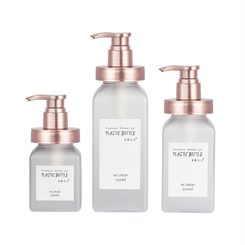 300ml 500ml 700ml Kemasan Kosmetik Mewah Buram Permukaan Lembut Sentuh Squeeze Body Lotion Cuci Botol Sampo Hotel Dengan Pompa Mawar Emas 300ml 500ml 700ml Kemasan Kosmetik Mewah Buram Permukaan Lembut Sentuh Squeeze Body Lotion Cuci Botol Sampo Hotel Dengan Pompa Mawar Emas