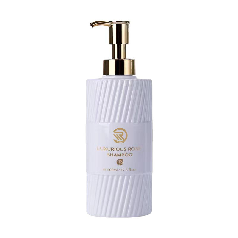 Botol Gel Mandi Sampo Bahu Datar 500Ml Ramah Lingkungan Kemasan Emulsi Pompa Plastik Penekan Garis Hitam Putih untuk Penggunaan Lotion Botol Gel Mandi Sampo Bahu Datar 500Ml Ramah Lingkungan Kemasan Emulsi Pompa Plastik Penekan Garis Hitam Putih untuk Penggunaan Lotion