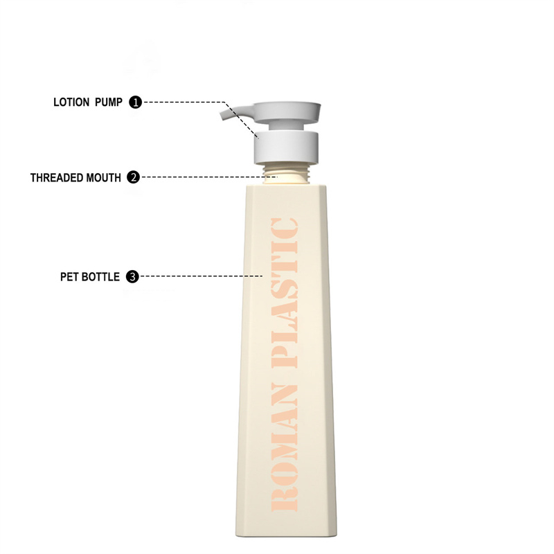 Bentuk Indah Kemasan Kosmetik Lotion Sampo Gel Mandi Kondisioner Botol Lotion Krim Toner Trapesium Untuk Perawatan Rumah Tangga Bentuk Indah Kemasan Kosmetik Lotion Sampo Gel Mandi Kondisioner Botol Lotion Krim Toner Trapesium Untuk Perawatan Rumah Tangga