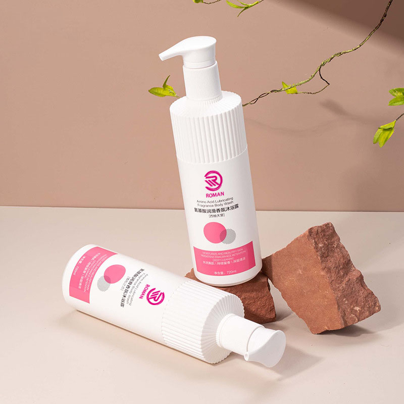 Botol Plastik HDPE Bergaris Putih Panas dengan Nosel Bergelombang 500Ml 700Ml Losion Gel Mandi Sampo dengan Tutup Pompa Vietnam Botol Plastik HDPE Bergaris Putih Panas dengan Nosel Bergelombang 500Ml 700Ml Losion Gel Mandi Sampo dengan Tutup Pompa Vietnam