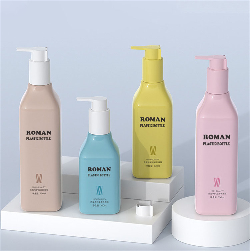 Botol Minyak Tubuh Warna-warni Mewah dengan Pompa Plastik PET Botol Pompa Kosmetik Oval dengan Kunci Samping untuk Sampo Lotion 200Ml 300Ml 400Ml Botol Minyak Tubuh Warna-warni Mewah dengan Pompa Plastik PET Botol Pompa Kosmetik Oval dengan Kunci Samping untuk Sampo Lotion 200Ml 300Ml 400Ml