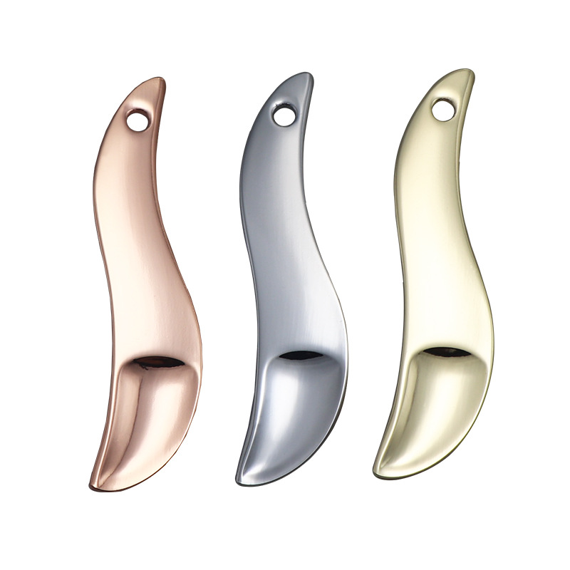 Spatula Rias Kecantikan Mini Masker Sendok Krim Mata Wajah Kecil Sendok Kosmetik Logam Emas