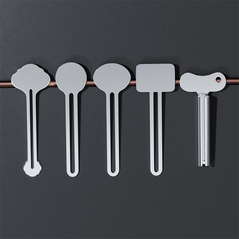 Pemeras Pasta Gigi Logam Tabung Baja Tahan Karat Alat Pemeras Cat Krim Tabung Rol Kunci untuk Kamar Mandi Keluarga Kamar Mandi