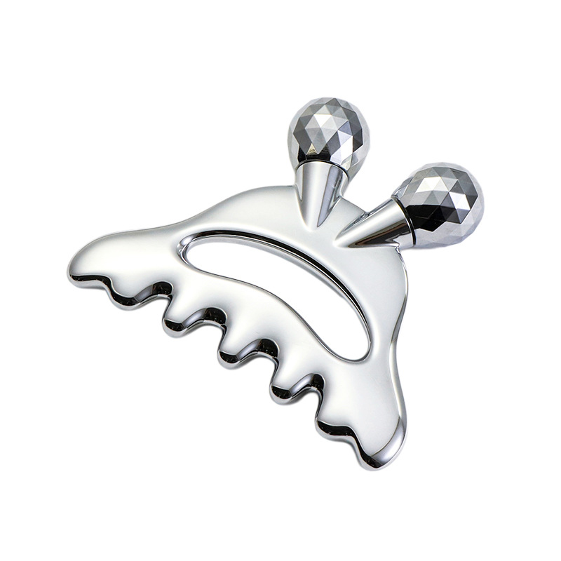 Roller Pijat Wajah Paduan Seng Dengan Pijat Kepala Roller Pijat Wajah Paduan Seng Dengan Pijat Kepala